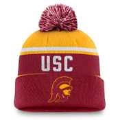 USC Trojans Nike Cardinal and Gold Tommy Primetime Peak Pom Beanie